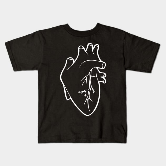 Be Still My Heart Kids T-Shirt by LoraMaze